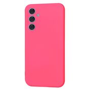 Husa pentru  Samsung Galaxy A54 5G Liquid Silicone, subțire, captusita cu microfibra, anti amprentă, protectie cameră foto, fucsia