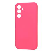 Husa pentru  Samsung Galaxy A54 5G Liquid Silicone, subțire, captusita cu microfibra, anti amprentă, protectie cameră foto, fucsia