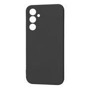 Husa pentru  Samsung Galaxy A54 5G Liquid Silicone, subțire, captusita cu microfibra, anti amprentă, protectie cameră foto, negru