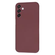 Husa pentru  Samsung Galaxy M15 Liquid Silicone, subțire, captusita cu microfibra, anti amprentă, protectie cameră foto, bordeaux