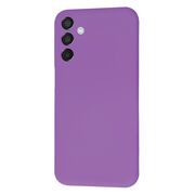 Husa pentru  Samsung Galaxy M15 Liquid Silicone, subțire, captusita cu microfibra, anti amprentă, protectie cameră foto, mov