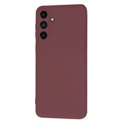 Husa pentru  Samsung Galaxy M55 Liquid Silicone, subțire, captusita cu microfibra, anti amprentă, protectie cameră foto, bordeaux