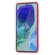 Husa pentru  Samsung Galaxy M55 Liquid Silicone, subțire, captusita cu microfibra, anti amprentă, protectie cameră foto, fucsia