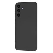 Husa pentru  Samsung Galaxy M55 Liquid Silicone, subțire, captusita cu microfibra, anti amprentă, protectie cameră foto, negru