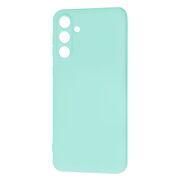 Husa pentru  Samsung Galaxy M55 Liquid Silicone, subțire, captusita cu microfibra, anti amprentă, protectie cameră foto, turcoaz