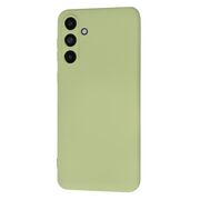 Husa pentru  Samsung Galaxy M55 Liquid Silicone, subțire, captusita cu microfibra, anti amprentă, protectie cameră foto, verde