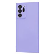 Husa pentru  Samsung Galaxy Note 20 Ultra Liquid Silicone, subțire, captusita cu microfibra, anti amprentă, protectie cameră foto, lavanda