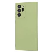 Husa pentru  Samsung Galaxy Note 20 Ultra Liquid Silicone, subțire, captusita cu microfibra, anti amprentă, protectie cameră foto, verde