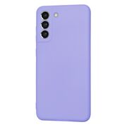 Husa pentru  Samsung Galaxy S21 FE Liquid Silicone, subțire, captusita cu microfibra, anti amprentă, protectie cameră foto, lavanda