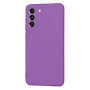 Husa pentru  Samsung Galaxy S21 FE Liquid Silicone, subțire, captusita cu microfibra, anti amprentă, protectie cameră foto, mov