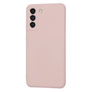 Husa pentru  Samsung Galaxy S21 FE Liquid Silicone, subțire, captusita cu microfibra, anti amprentă, protectie cameră foto, roz inchis