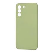 Husa pentru  Samsung Galaxy S21 FE Liquid Silicone, subțire, captusita cu microfibra, anti amprentă, protectie cameră foto, verde