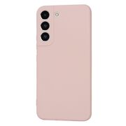 Husa pentru  Samsung Galaxy S22 5G Liquid Silicone, subțire, captusita cu microfibra, anti amprentă, protectie cameră foto, roz inchis