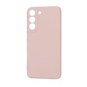 Husa pentru  Samsung Galaxy S22 5G Liquid Silicone, subțire, captusita cu microfibra, anti amprentă, protectie cameră foto, roz inchis