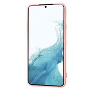 Husa pentru  Samsung Galaxy S22 5G Liquid Silicone, subțire, captusita cu microfibra, anti amprentă, protectie cameră foto, roz