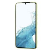 Husa pentru  Samsung Galaxy S22 5G Liquid Silicone, subțire, captusita cu microfibra, anti amprentă, protectie cameră foto, verde