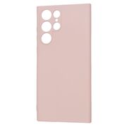 Husa pentru  Samsung Galaxy S22 Ultra 5G Liquid Silicone, subțire, captusita cu microfibra, anti amprentă, protectie cameră foto, roz inchis