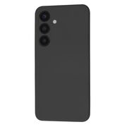 Husa pentru  Samsung Galaxy S24 Liquid Silicone, subțire, captusita cu microfibra, anti amprentă, protectie cameră foto, negru