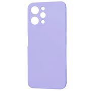 Husa pentru  Xiaomi Redmi 12 5G, Redmi 12 4G Liquid Silicone, subțire, captusita cu microfibra, anti amprentă, protectie cameră foto, lavanda
