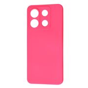 Husa pentru  Xiaomi Redmi Note 13 Pro 5G Liquid Silicone, subțire, captusita cu microfibra, anti amprentă, protectie cameră foto, fucsia