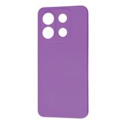 Husa pentru  Xiaomi Redmi Note 13 Pro 5G Liquid Silicone, subțire, captusita cu microfibra, anti amprentă, protectie cameră foto, mov