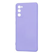 Husa pentru Samsung Galaxy S20 FE Liquid Silicone, subțire, captusita cu microfibra, anti amprentă, protectie cameră foto, lavanda