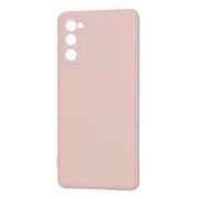 Husa pentru Samsung Galaxy S20 FE Liquid Silicone, subțire, captusita cu microfibra, anti amprentă, protectie cameră foto, roz inchis