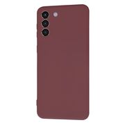 Husa pentru Samsung Galaxy S21+ Plus  Liquid Silicone, subțire, captusita cu microfibra, anti amprentă, protectie cameră foto, bordeaux