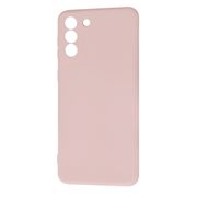 Husa pentru Samsung Galaxy S21+ Plus  Liquid Silicone, subțire, captusita cu microfibra, anti amprentă, protectie cameră foto, roz inchis