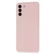 Husa pentru Samsung Galaxy S21+ Plus  Liquid Silicone, subțire, captusita cu microfibra, anti amprentă, protectie cameră foto, roz inchis