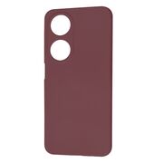 Husa pentru  Honor X7b Liquid Silicone, subțire, captusita cu microfibra, anti amprentă, protectie cameră foto, bordeaux