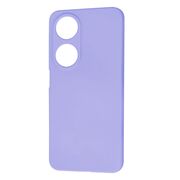 Husa pentru  Honor X7b Liquid Silicone, subțire, captusita cu microfibra, anti amprentă, protectie cameră foto, lavanda