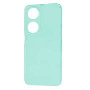 Husa pentru  Honor X7b Liquid Silicone, subțire, captusita cu microfibra, anti amprentă, protectie cameră foto, turcoaz
