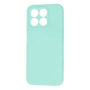 Husa pentru  Honor X8b Liquid Silicone, subțire, captusita cu microfibra, anti amprentă, protectie cameră foto, turcoaz