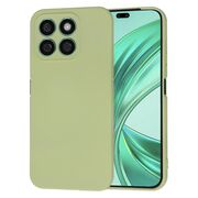 Husa pentru  Honor X8b Liquid Silicone, subțire, captusita cu microfibra, anti amprentă, protectie cameră foto, verde