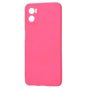 Husa pentru  Motorola Moto E22, E22i Liquid Silicone, subțire, captusita cu microfibra, anti amprentă, protectie cameră foto, fucsia
