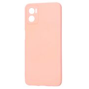 Husa pentru  Motorola Moto E22, E22i Liquid Silicone, subțire, captusita cu microfibra, anti amprentă, protectie cameră foto, roz