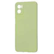 Husa pentru  Motorola Moto E22, E22i Liquid Silicone, subțire, captusita cu microfibra, anti amprentă, protectie cameră foto, verde