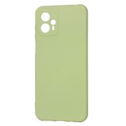 Husa pentru  Motorola Moto G13 Liquid Silicone, subțire, captusita cu microfibra, anti amprentă, protectie cameră foto, verde