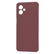 Husa pentru  Motorola Moto G14 Liquid Silicone, subțire, captusita cu microfibra, anti amprentă, protectie cameră foto, bordeaux