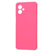 Husa pentru  Motorola Moto G14 Liquid Silicone, subțire, captusita cu microfibra, anti amprentă, protectie cameră foto, fucsia