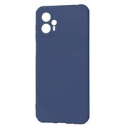 Husa pentru  Motorola Moto G23 Liquid Silicone, subțire, captusita cu microfibra, anti amprentă, protectie cameră foto, albastru