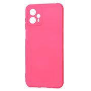 Husa pentru  Motorola Moto G23 Liquid Silicone, subțire, captusita cu microfibra, anti amprentă, protectie cameră foto, fucsia