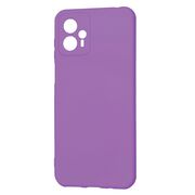 Husa pentru  Motorola Moto G23 Liquid Silicone, subțire, captusita cu microfibra, anti amprentă, protectie cameră foto, mov