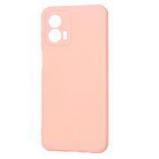 Husa pentru  Motorola Moto G53 Liquid Silicone, subțire, captusita cu microfibra, anti amprentă, protectie cameră foto, roz