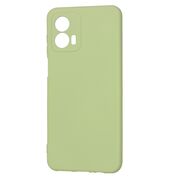 Husa pentru  Motorola Moto G53 Liquid Silicone, subțire, captusita cu microfibra, anti amprentă, protectie cameră foto, verde