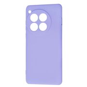 Husa pentru  OnePlus 12 Liquid Silicone, subțire, captusita cu microfibra, anti amprentă, protectie cameră foto, lavanda