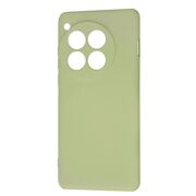 Husa pentru  OnePlus 12 Liquid Silicone, subțire, captusita cu microfibra, anti amprentă, protectie cameră foto, verde