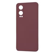 Husa pentru  OnePlus Nord CE4 Lite Liquid Silicone, subțire, captusita cu microfibra, anti amprentă, protectie cameră foto, bordeaux
