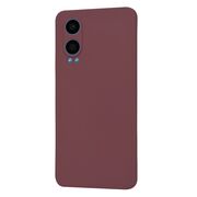 Husa pentru  OnePlus Nord CE4 Lite Liquid Silicone, subțire, captusita cu microfibra, anti amprentă, protectie cameră foto, bordeaux